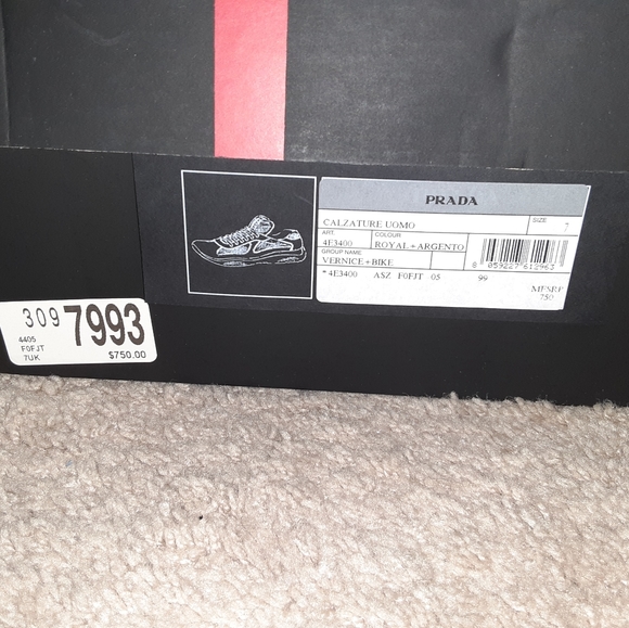 MEN'S PRADA AMERICA'S CUP ORIGINAL SNEAKERS - Picture 10 of 11